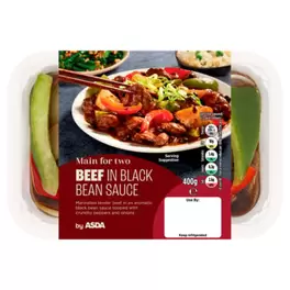 Main For Two Beef in Black Bean Sauce 400g offers at £3 in Asda