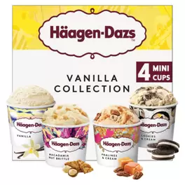 Vanilla Collection Mini Cups Ice Cream 4 x 95ml offers at £3.75 in Asda