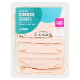 Wafer Thin Cooked Chicken 400g offers at £2.5 in Asda