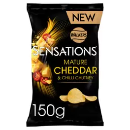 Sensations Mature Cheddar Cheese & Chilli Crisps 150g offers at £1.65 in Asda