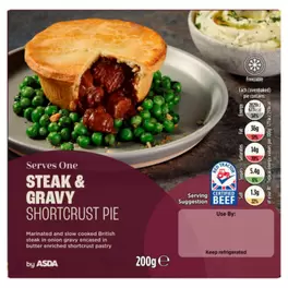 Steak & Gravy Shortcrust Pie 200g offers at £1.85 in Asda