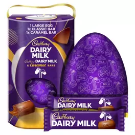 Dairy Milk & Caramel Giant Chocolate Gift Box Easter Egg offers at £4.98 in Asda