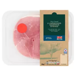 2 Unsmoked Gammon Steaks 370g offers at £4 in Asda