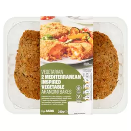 2 Vegetarian Mediterranean Inspired Vegetable Arancini Bakes 240g offers at £3 in Asda