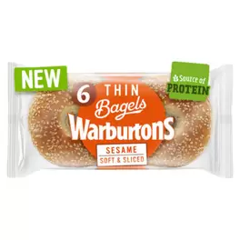 6 Sesame Thin Bagels offers at £1.43 in Asda