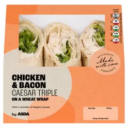 Chicken & Bacon Caesar Triple on a Wheat Wrap offers at £3.35 in Asda