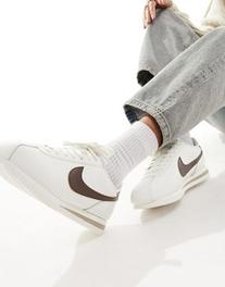 Nike Cortez leather trainers in off white and cacao brown offers at £62.96 in ASOS
