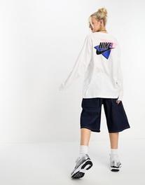 Nike vintage back print long sleeve t-shirt in white offers at £21.5 in ASOS