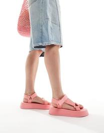 Tommy Jeans Eva sandals in pink offers at £65 in ASOS