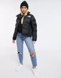 The North Face 1996 Retro Nuptse down puffer jacket in black offers at £315 in ASOS