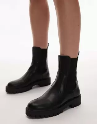 Mango chunky ankle boot in black offers at £60 in ASOS