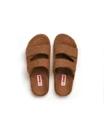 Freedom Moses evu slides in brown in caramel offers at £70 in ASOS