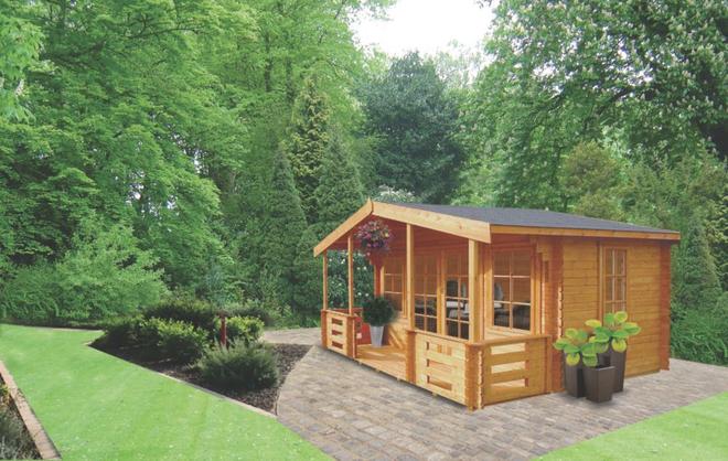 Shire Lydford 3 14' x 16' 6" (Nominal) Apex Timber Log Cabin with Assembly offers at £4799.99 in Screwfix