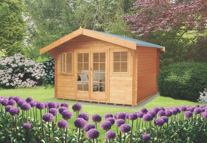 Shire Clipstone 1 12' x 12' (Nominal) Apex Timber Log Cabin with Assembly offers at £3354.99 in Screwfix