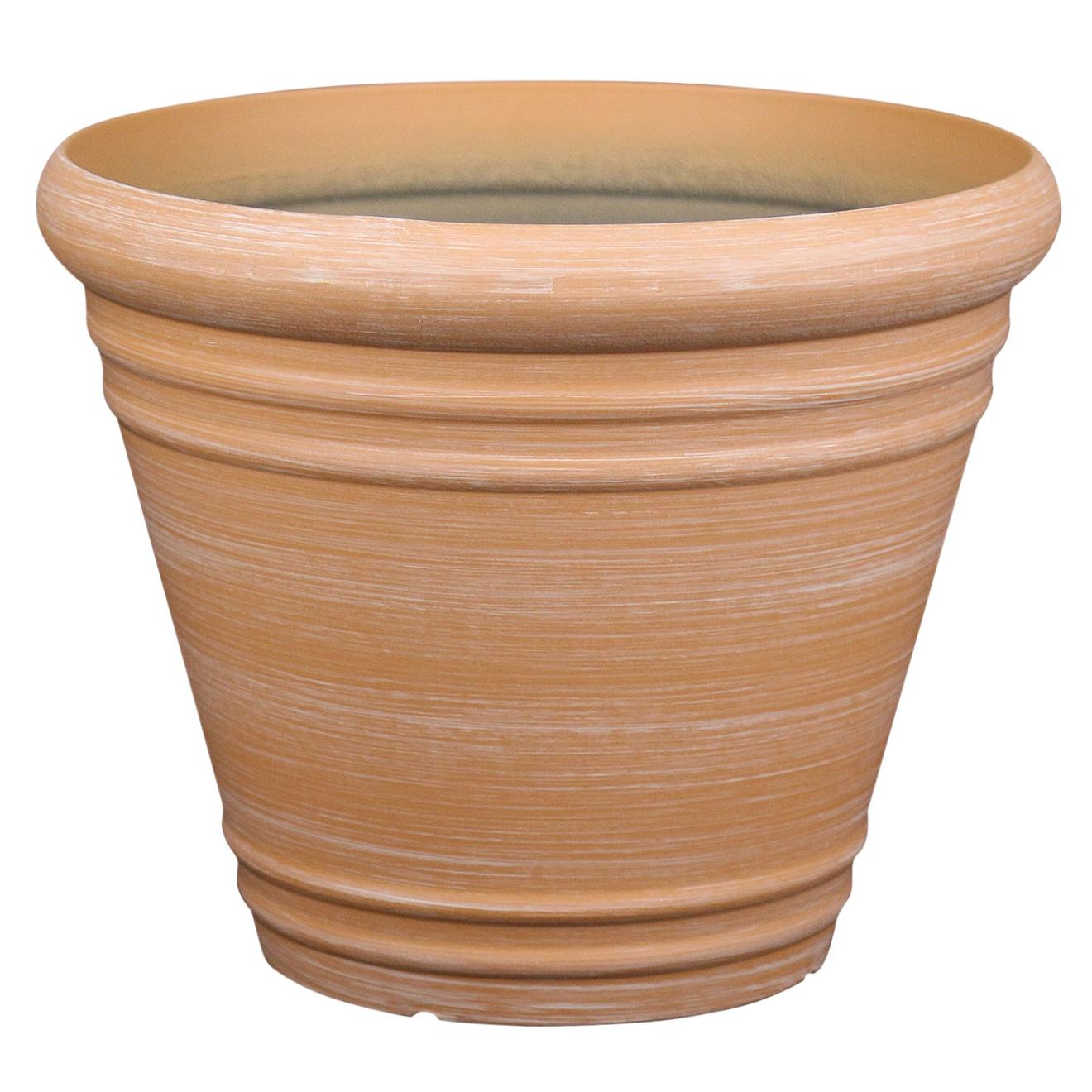 Verve Piave Terracotta Polypropylene (PP) Round Plant pot (Dia)45cm offers at £25 in B&Q