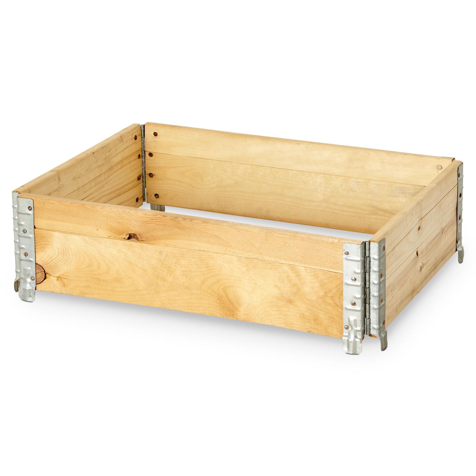 Verve Small Pine & steel Rectangular Raised bed kit 0.48m² offers at £20 in B&Q