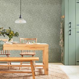 William morris at Home Sage Willow Bough Tree Wallpaper offers at £60 in B&Q