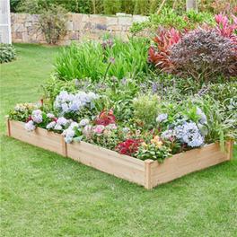Yaheetech Wooden Raised Garden Bed Simple Planter for Vegetable Flower offers at £68.99 in B&Q
