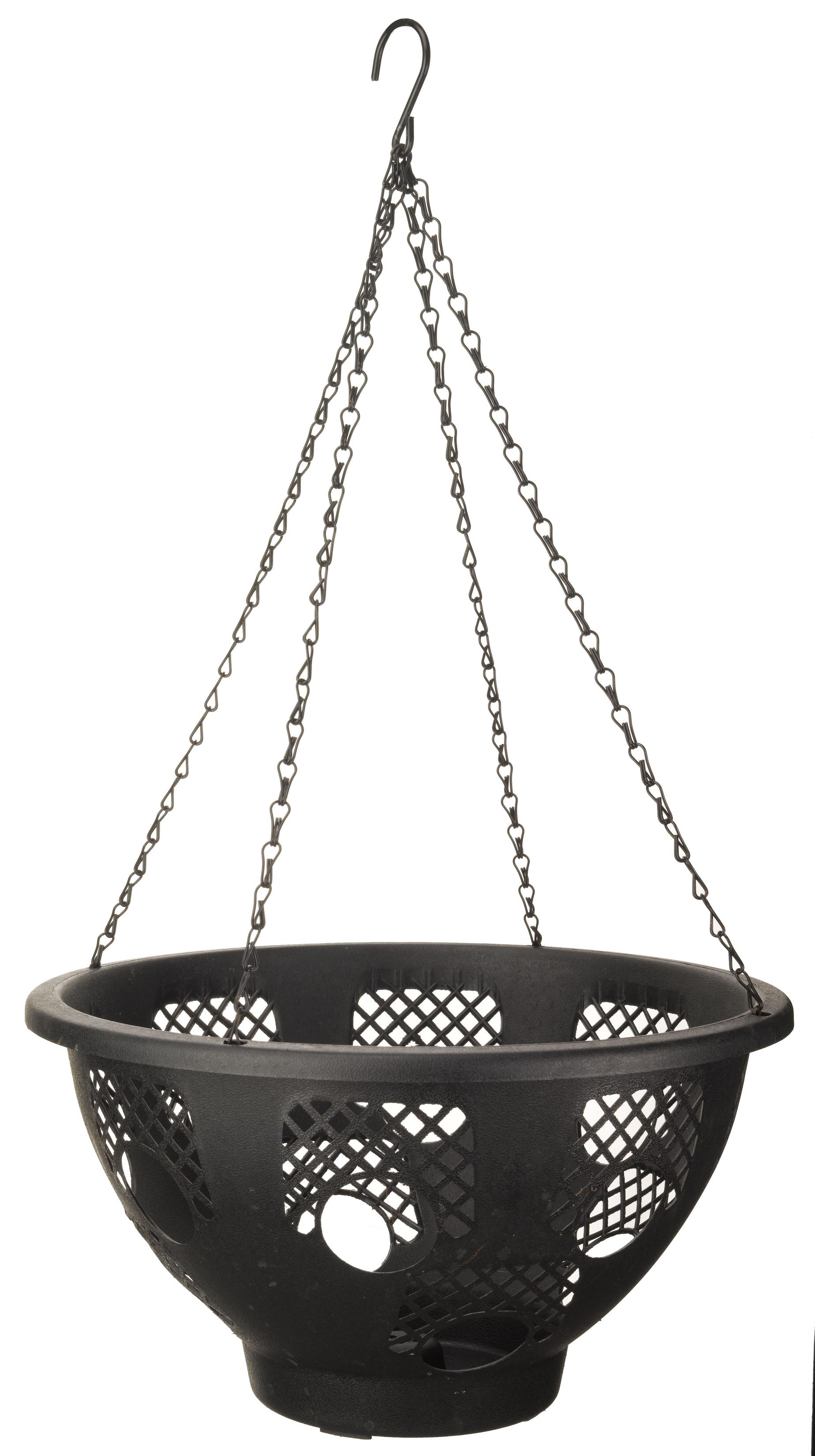 Smart Garden Black Round Plastic Hanging basket, 38.5cm offers at £10 in B&Q