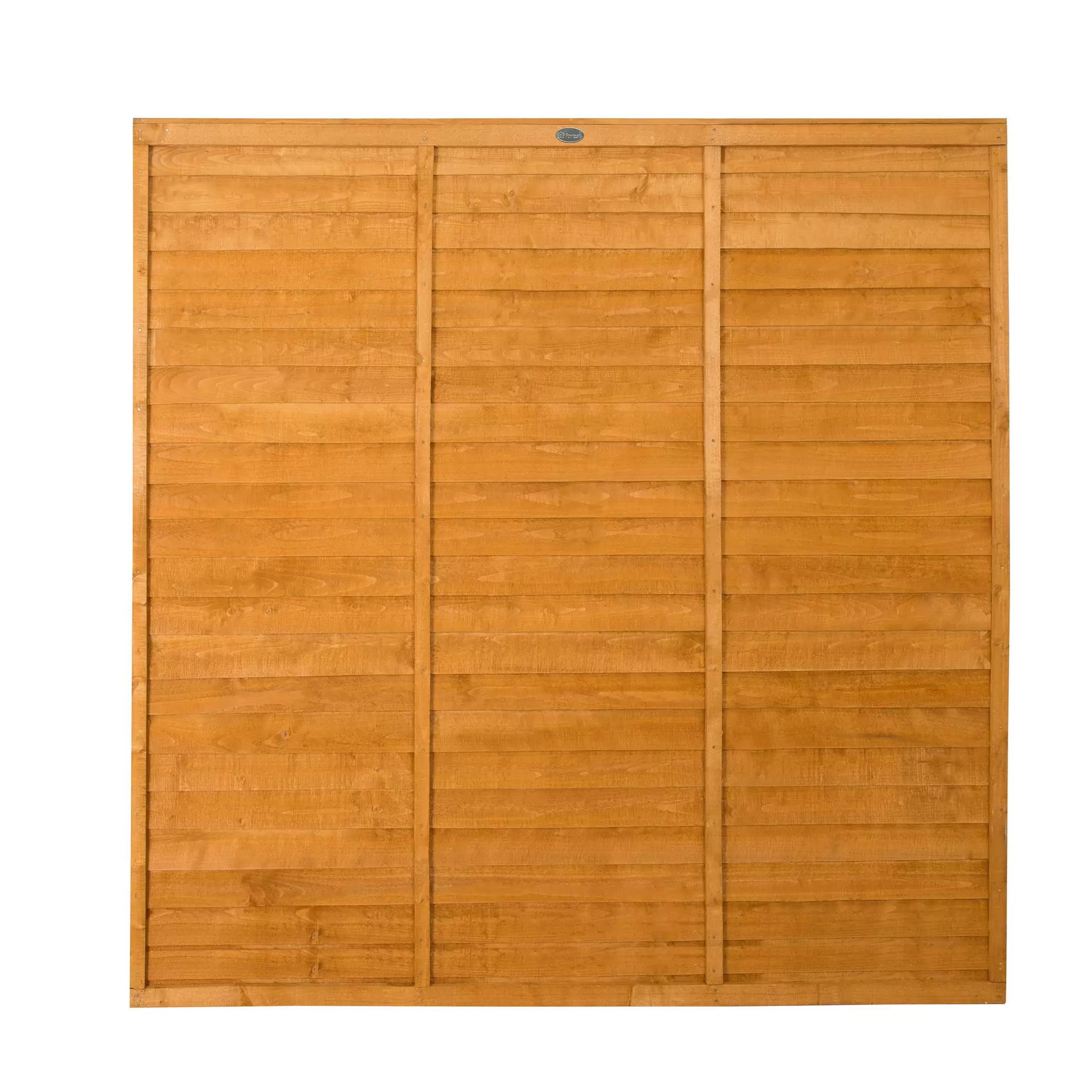 Forest Garden Straight edge Lap Dip treated 6ft Golden Brown Wooden Fence panel (W)1.83m (H)1.83m offers at £32.5 in B&Q