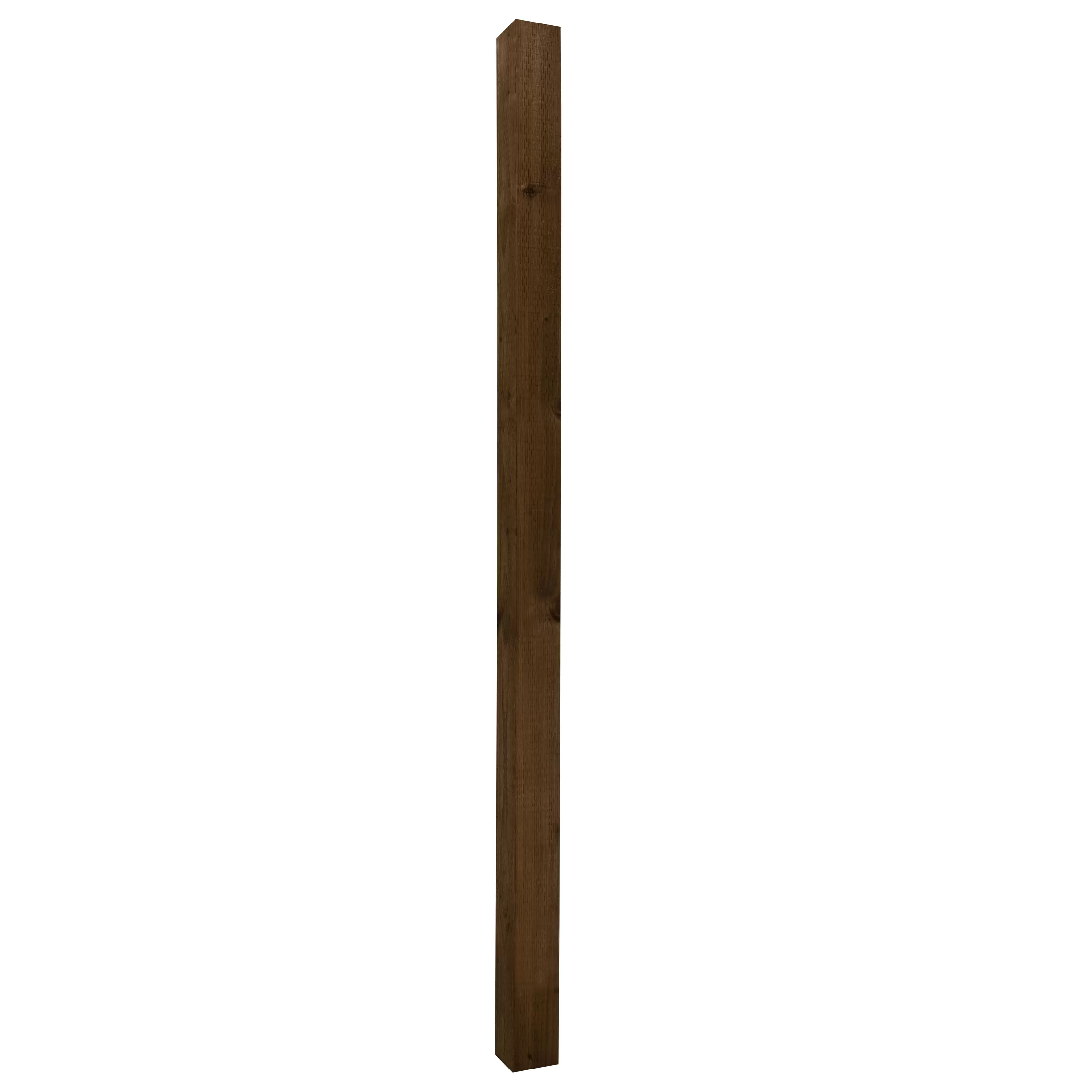 UC4 Brown Square Wooden Fence post (H)2.4m (W)100mm, Pack of 5 offers at £132213 in B&Q