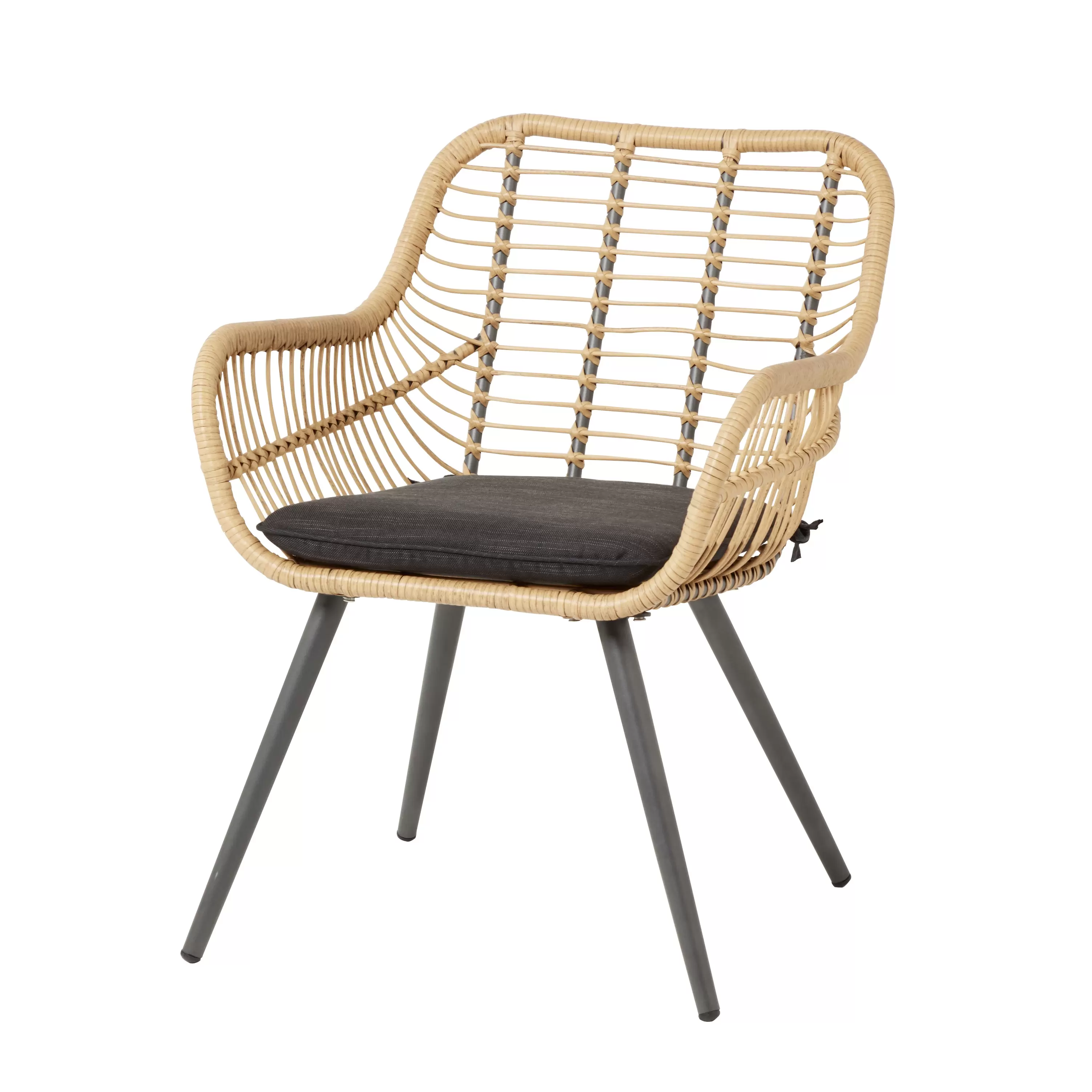 GoodHome Apolima Rattan effect Armchair offers at £46 in B&Q