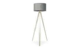 Living
Aero Hairpin Gold Tripod Floor Lamp with Grey Velvet Shade offers at £69.99 in ScS