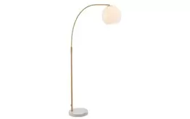 Oskar White Marble & Gold Floor Lamp offers at £169.99 in ScS