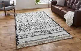 Boho Black and White Rug offers at £124.99 in ScS