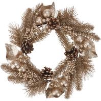 40cm Gold Wreath offers at £11.99 in Beales