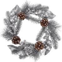 Christmas Wreath - Silver offers at £11.99 in Beales