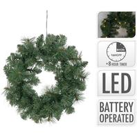 Christmas wreathwith LED lights offers at £10.49 in Beales