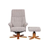GFA Marseille Swivel Recliner Chair - Wheat Fabric offers at £230 in Beales