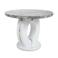 Neptune Round Marble Effect Grey/White Dining Table offers at £350 in Beales