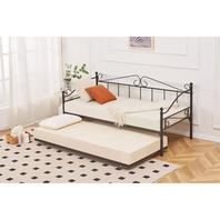 Ashford Vintage Black Metal Day Bed Frame - Single with Trundle offers at £149.99 in Beales
