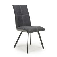 Ariel Linen Effect Dark Grey Dining Chair Set Of 2 offers at £240 in Beales