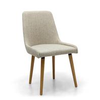 Capri Flax Effect Natural Dining Chair Set Of 2 offers at £220 in Beales