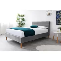 Oscott Grey Velvet Bed Frame offers at £169.99 in Beales