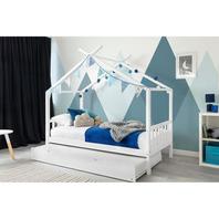 Charlie House White Bed With Trundle - Single offers at £259.98 in Beales