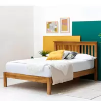 Alderley Solid Oak Wooden Bed offers at £299.99 in Beales