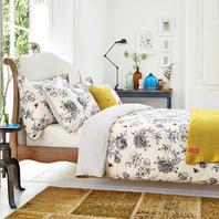 Joules Imogen Duvet Cover, Cream Super King offers at £50 in Beales