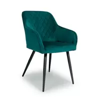 Marina Brushed Mint Green Velvet Dining Chair Set Of 2 offers at £205 in Beales