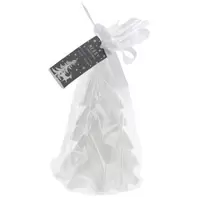 Christmas Tree Candle 12cm White offers at £5.59 in Beales