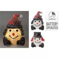 Snowman With LED Lights 36cm/42cm - Available In 2 Designs offers at £34.99 in Beales