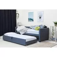 Holyrood Grey Fabric Day Bed with Trundle offers at £249.99 in Beales