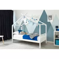 Charlie Kids White Wooden House Bed - Single offers at £179.99 in Beales