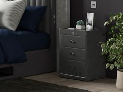 Kuban 3 Drawer USB-C Bedside Table offers at £199.99 in Bensons for Beds