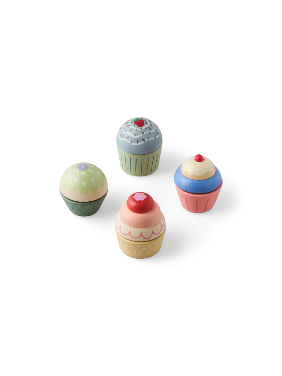 Wooden toy cupcakes offers at £7.48 in Søstrene Grene