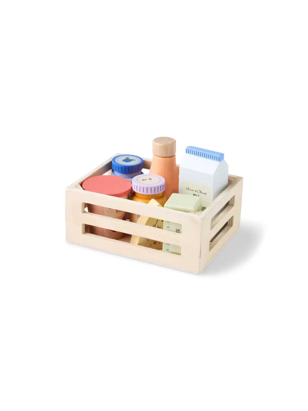 Wooden grocery play set offers at £14.34 in Søstrene Grene