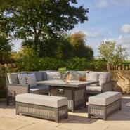 Bramblecrest - Buckland Modular Firepit Suite - Garden Furniture offers at £2449 in Squires Garden Centres